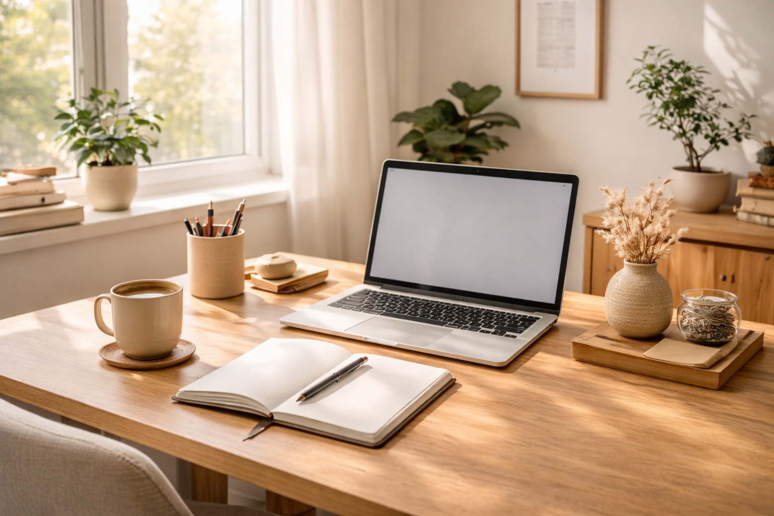 Daha üretken çalışmak için düzenli ve dikkat dağıtıcı unsurlardan arındırılmış bir çalışma alanı