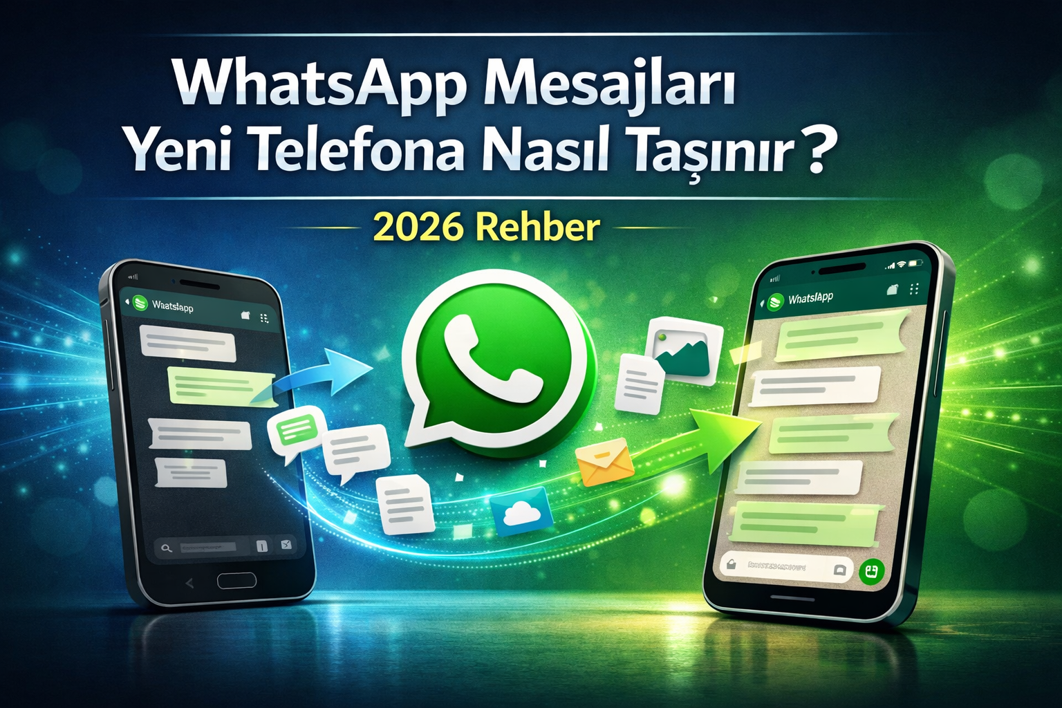 WhatsApp mesajları telefon aktarımı görseli